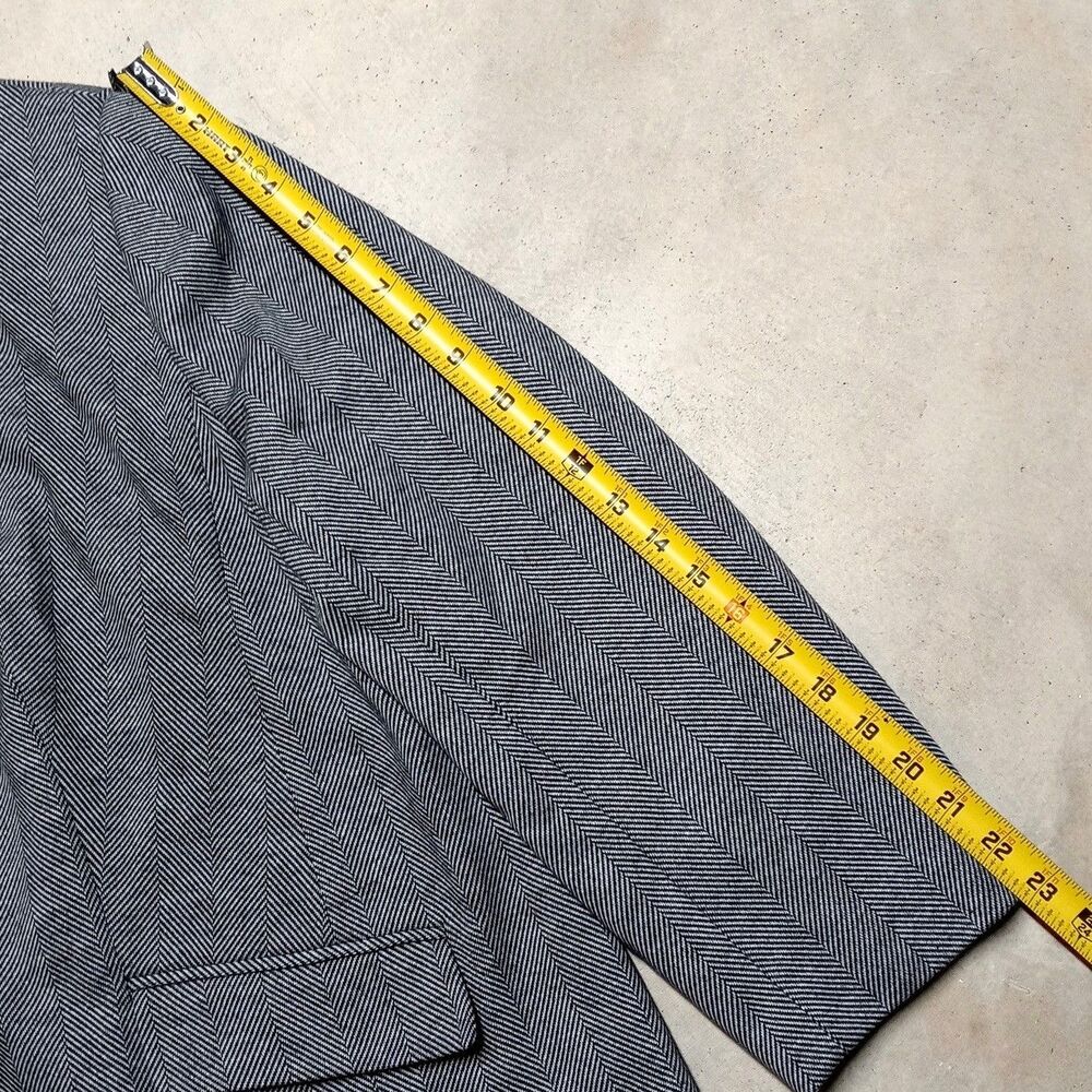 TALBOTS Aberdeen Herringbone Blazer Jacket Womens Plus Size 22W Petite - Picture 10 of 10
